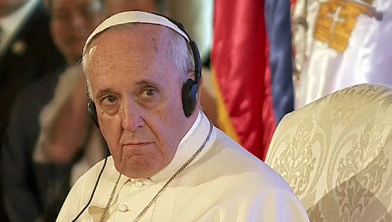 Bergoglio is not amused